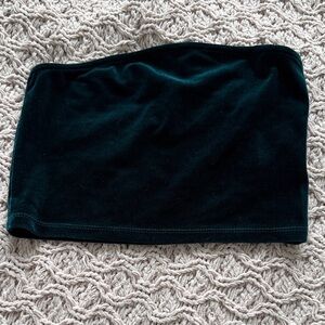 Forever 21 Velvet Mini Skirt - Dark Green